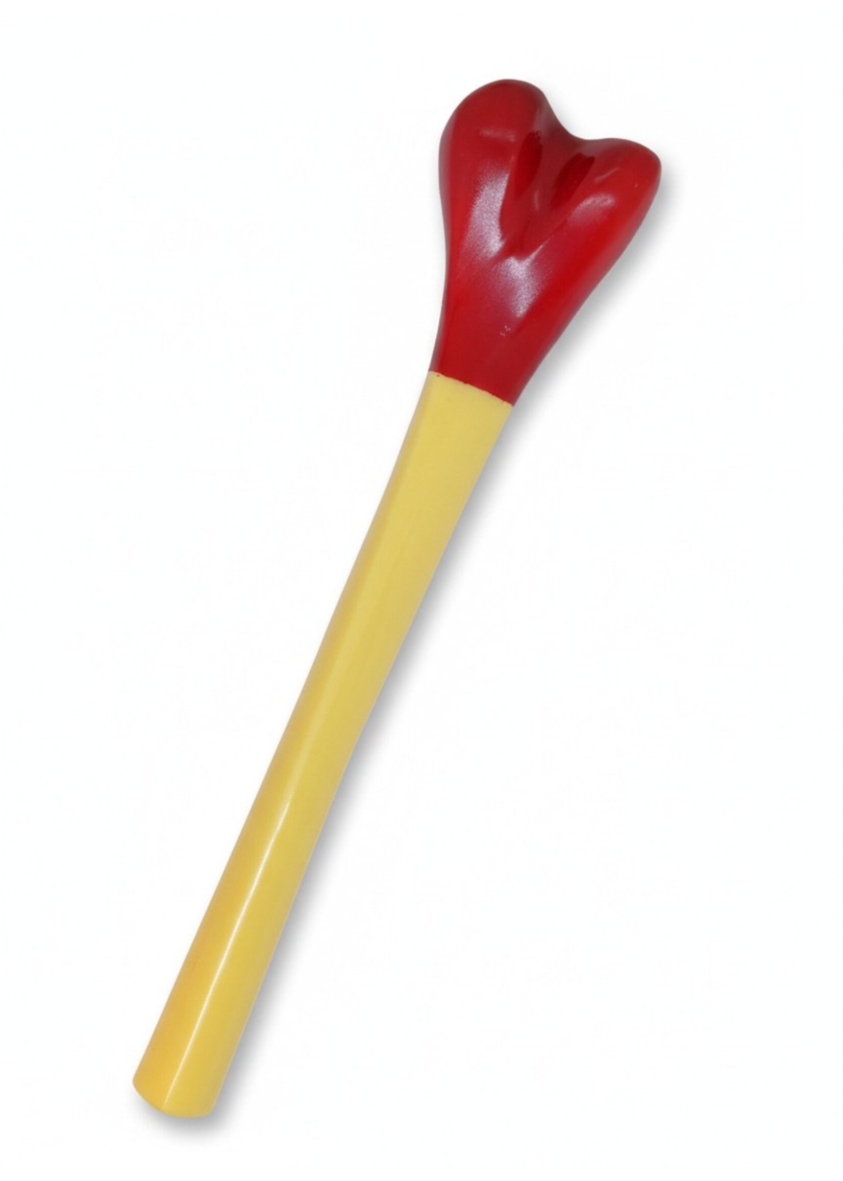 Tibetisches Kangling Ritualhorn aus Harz mit Brokatetui