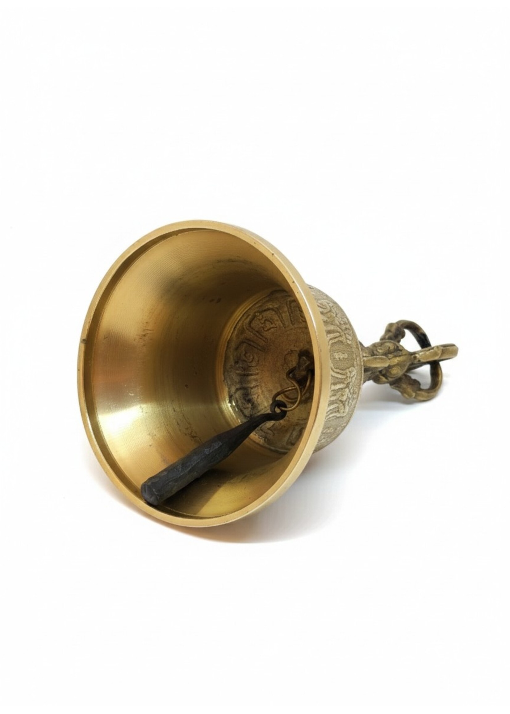 Tibetan Ritual Bell Dorje Set Brass Large 20cm