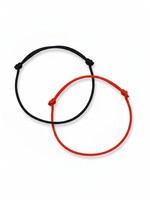 Bracciale portafortuna tibetano cordino fatto a mano regolabile