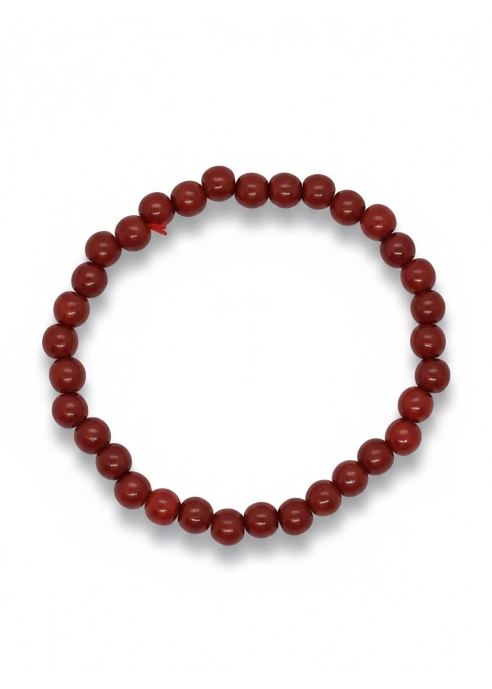 Bracciale Cinabro elastico perle 6mm