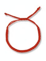 Tibetan Braided Lucky Bracelet Red adjustable