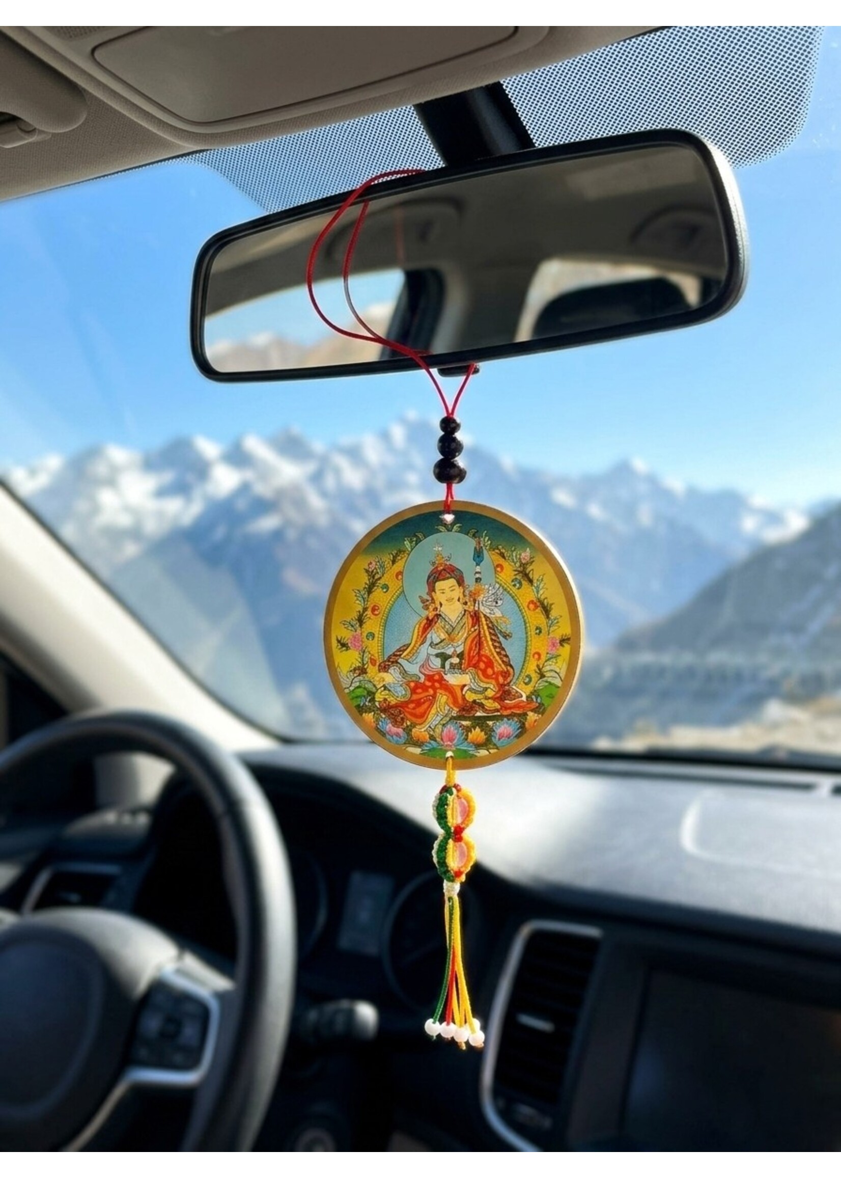 Charm per specchietto da auto e portachiavi Guru Rinpochen (Padmasambhava)