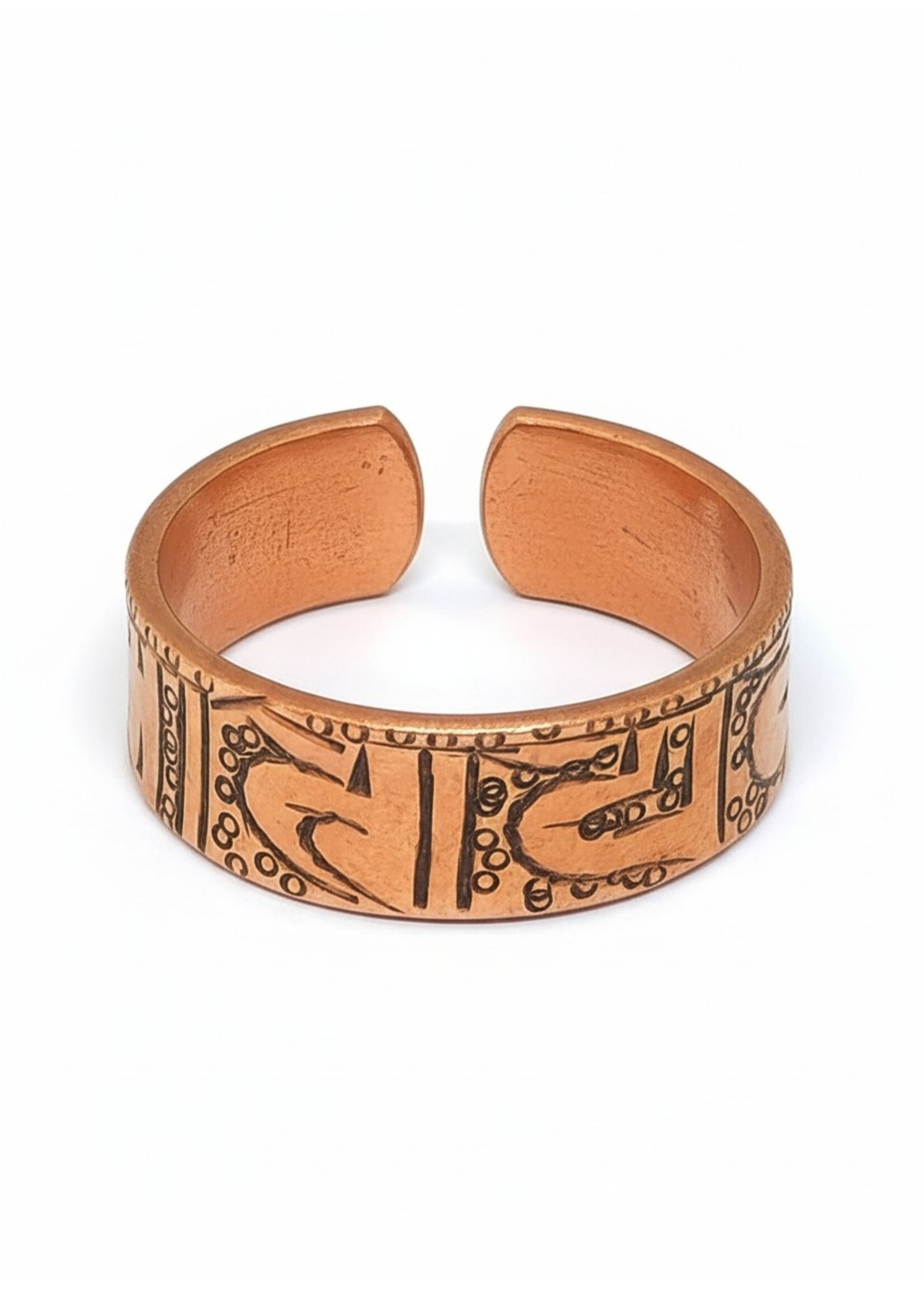 Anello da dito con mantra tibetano "Om Mani Padme Hum" Sanscrito