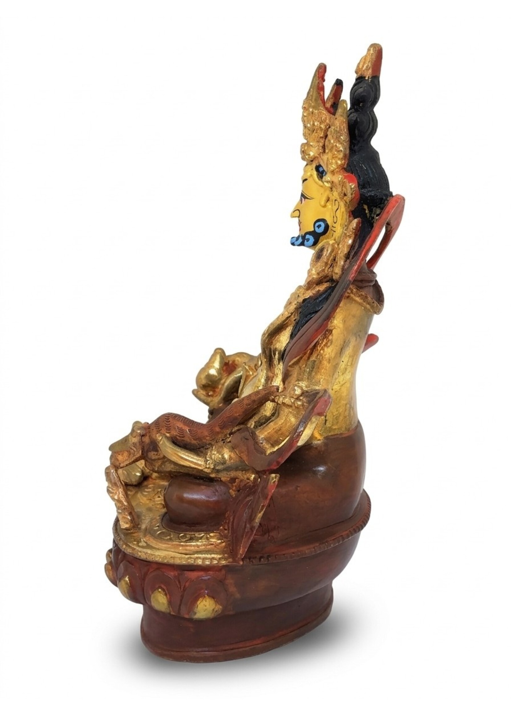Tibetan Zambala Statue handcrafted Copper Bronze gilded