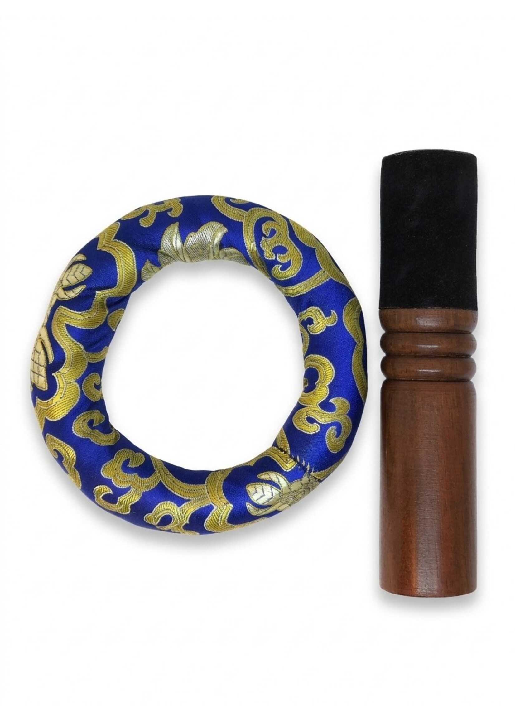 Campana tibetana Kopre, 5 metalli, martellata a mano, Ø 17cm, 790g