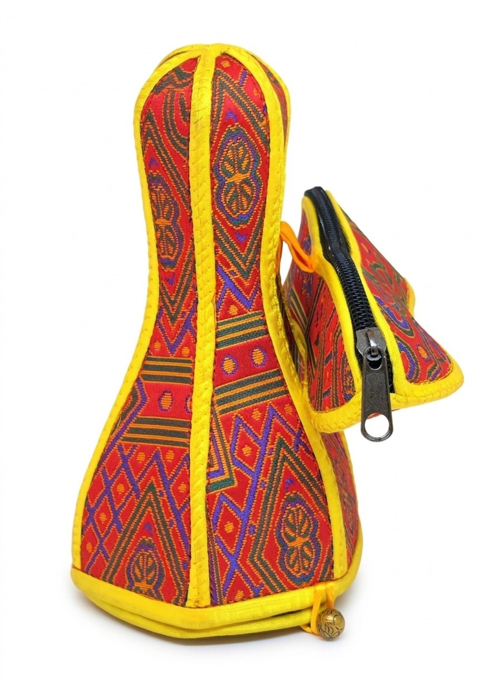 Tibetan Bell and Dorje Cover, Brocade, Handcrafted Nepal