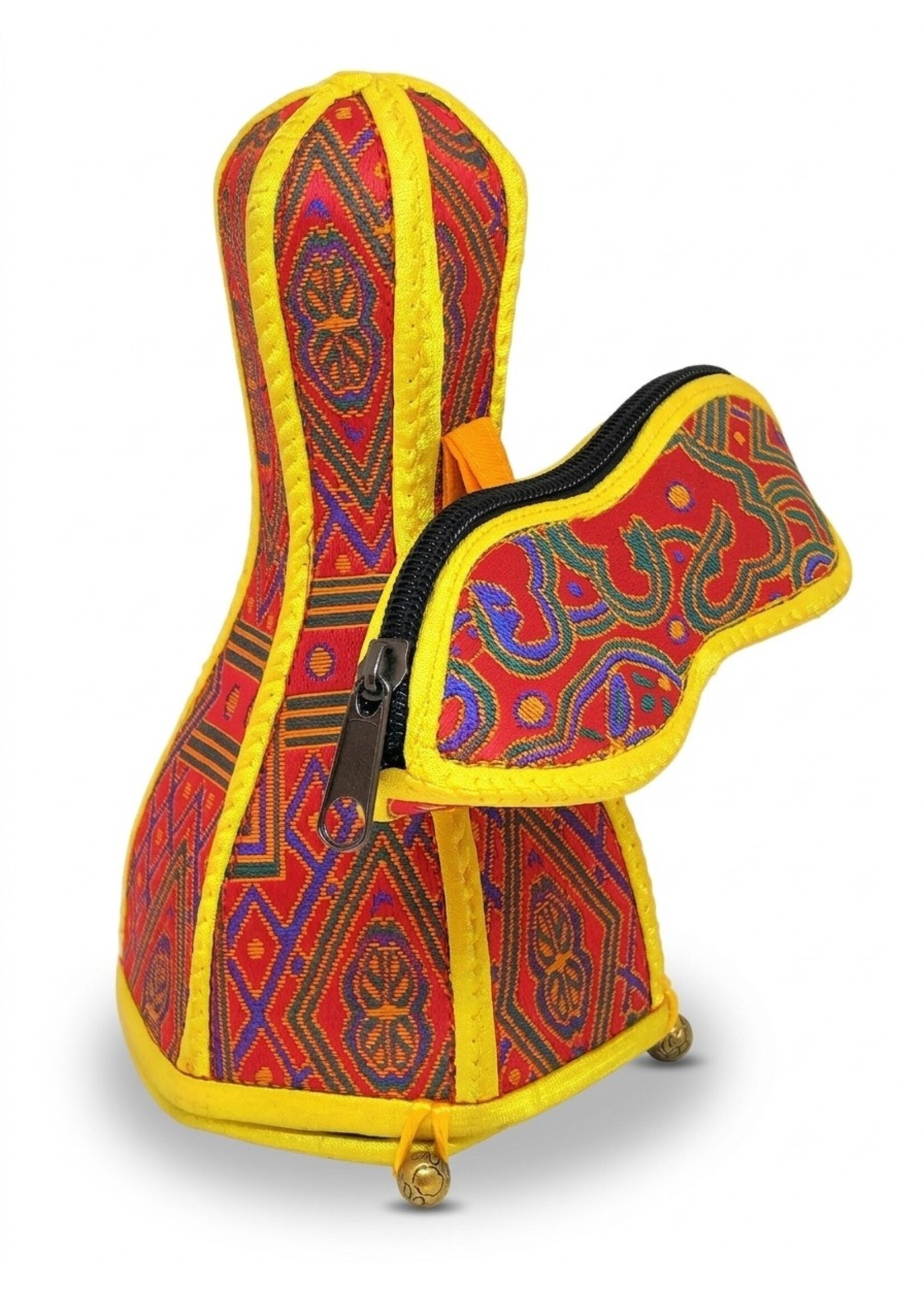 Tibetan Bell and Dorje Cover, Brocade, Handcrafted Nepal