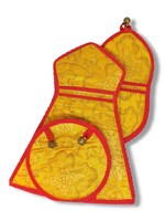 Tibetische Glocken- und Dorje-Hülle, Seidenbrokat