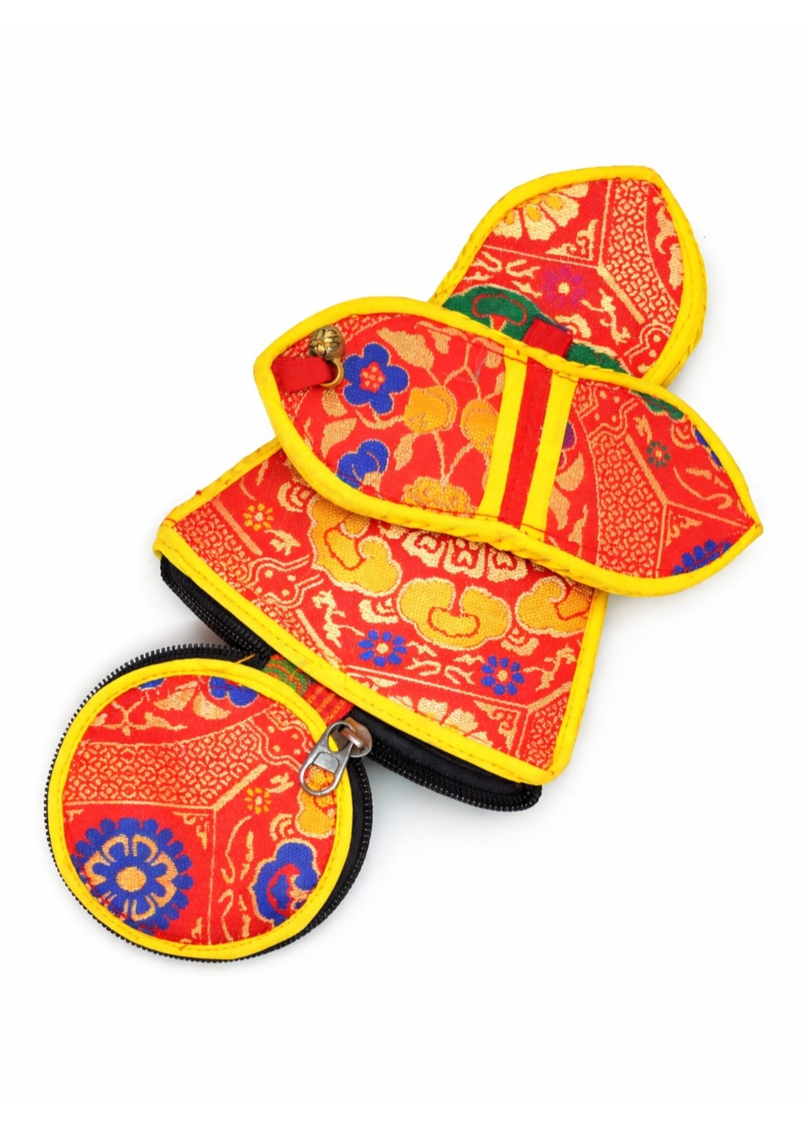 Tibetan Bell and Dorje Cover with Zipper, Brocade