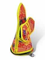 Tibetische Glocken- und Dorje-Hülle mit Reissverschluss, Brokat