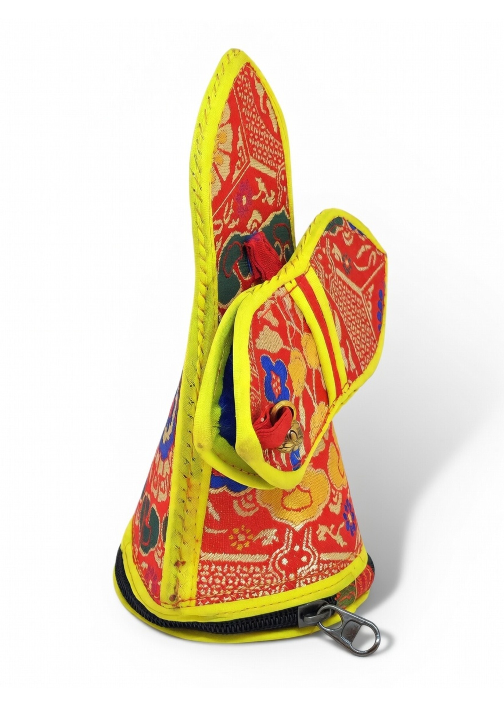 Tibetan Bell and Dorje Cover with Zipper, Brocade