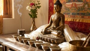 The Tibetan Home Altar: How to Set Up and Care for a Sacred Shrine