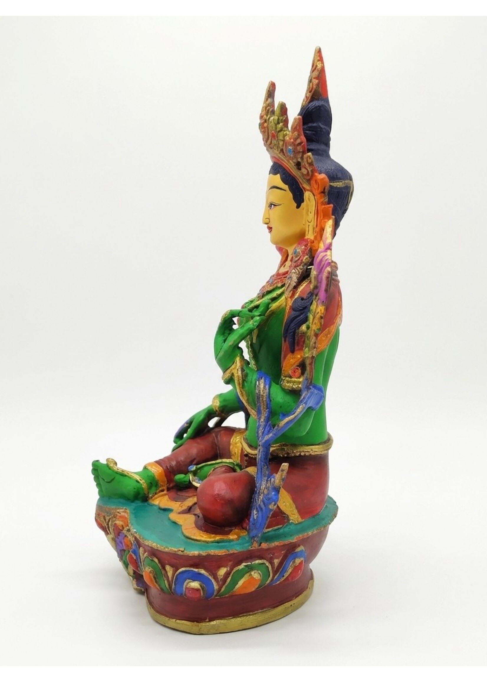 Statua di Tara Verde, dipinta a mano