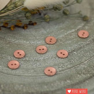 See You at Six Metal button structure 11mm Pink copper