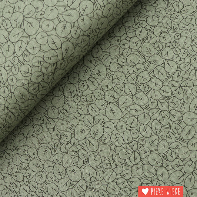 Robert Kaufman Cotton  Collection CF Leaves Olive leaf
