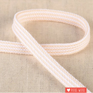Lacing cord 8mm Beige White