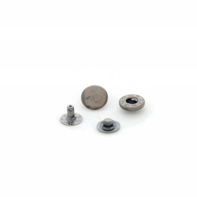 Snap fasteners Black Nickel 12mm