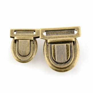 Clearance Tuck lock with rib Anti-brass (2 pcs) Large