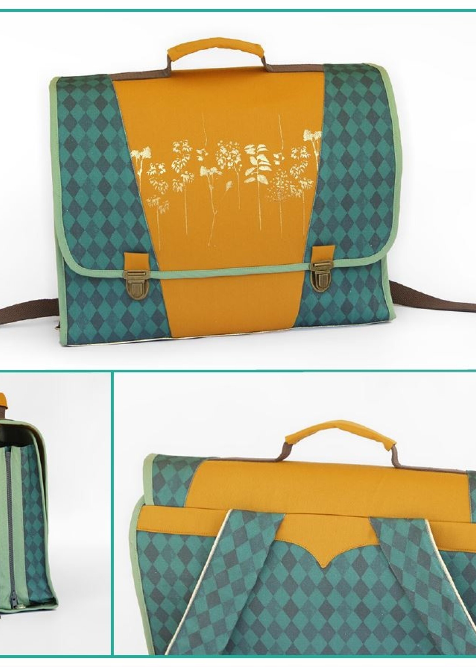 Zipper zoo Mix 'n match Boekentas | Patroon | PDF