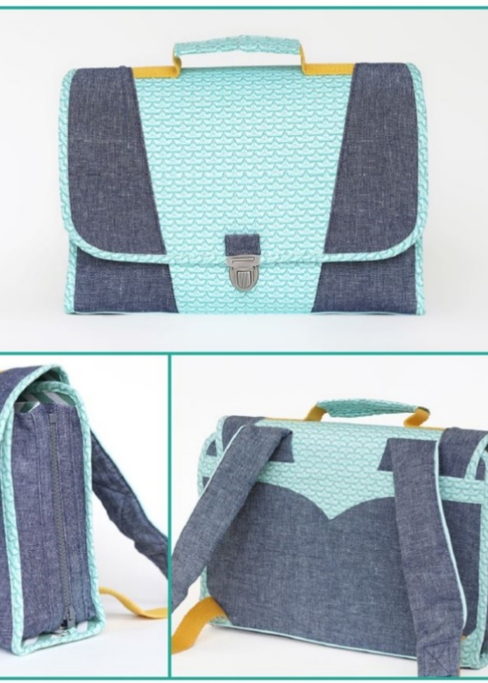 Zipper zoo Mix 'n match Boekentas | Patroon | PDF