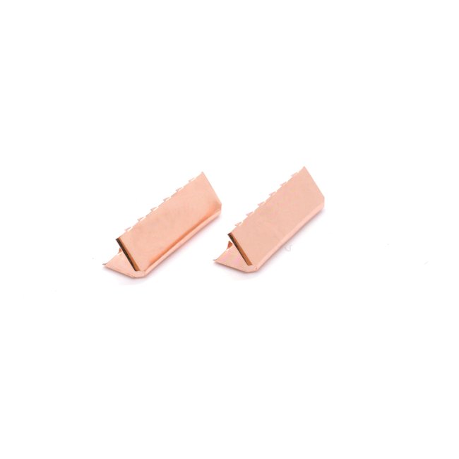 Clearance Webbing end Rose gold  40mm (10 pcs)