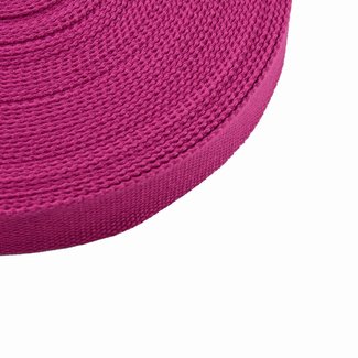 Opruiming Tassenband Uni Donker Fuchsia - per meter