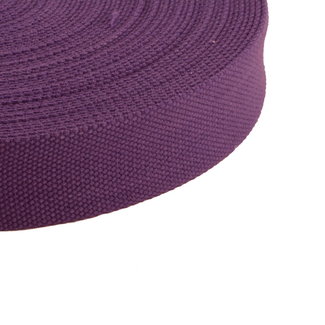 Clearance Webbing Uni Eggplant - per meter