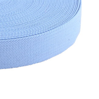 Clearance Webbing Uni Light blue - per meter