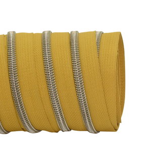 SO Zipper tape Coil Mustard - Shiny anti-brass #5