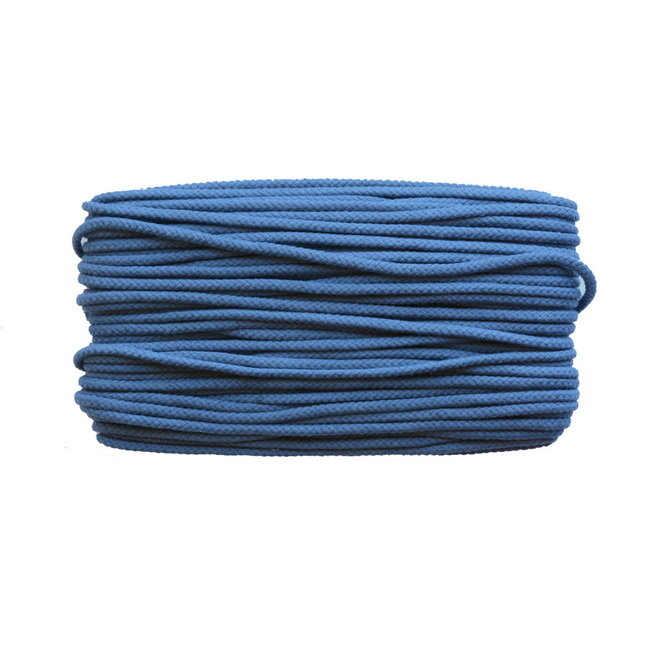 Cotton cord Jeans blue 5mm