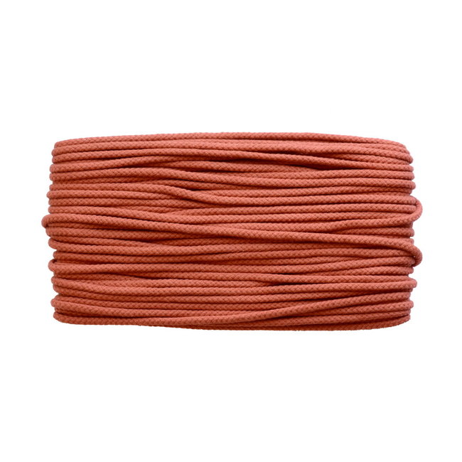 Clearance Cotton cord Terracotta - per 5 meter