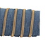 Nylon Zipper-by-the-yard Denim look Blue with Gold