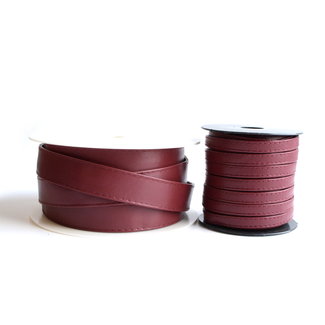 Webbing faux leather Cherry red