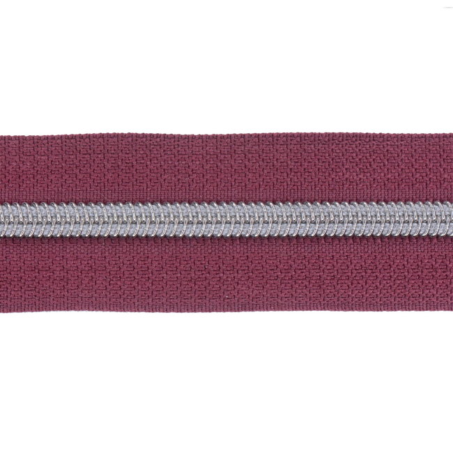 Nylon Zipper-by-the-yard Porto with Silver