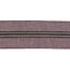 Nylon Zipper-by-the-yard Denim look Mauve with Black nickel