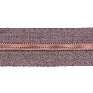 Zipper zoo Clearance Zipper-by-the-yard Denim look Mauve with Rose gold - per meter