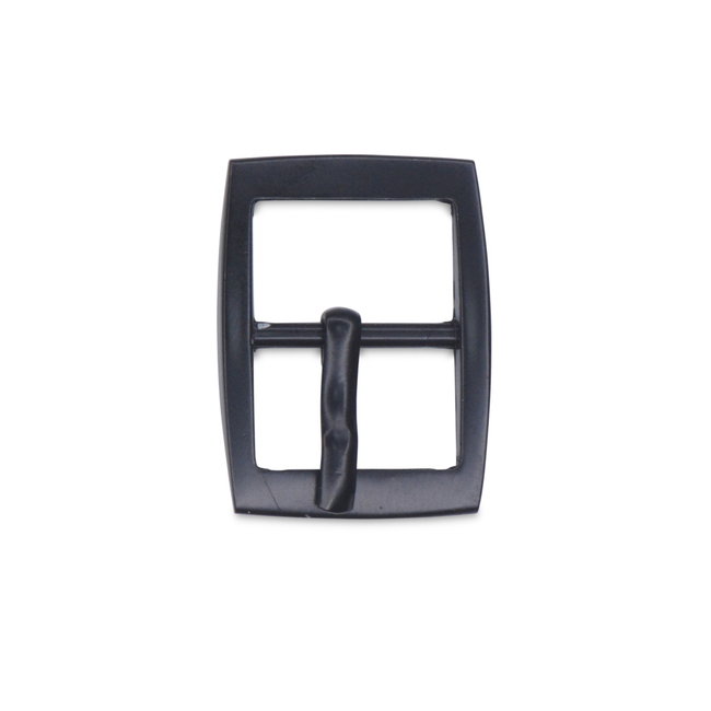 Fine belt buckle Matte black (5 pcs)