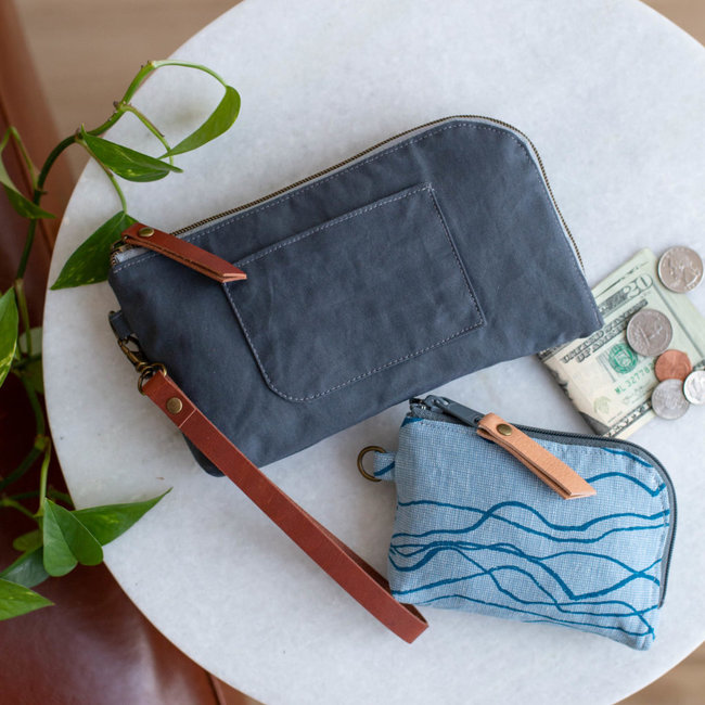 Yarrow wristlet & pouch, in English