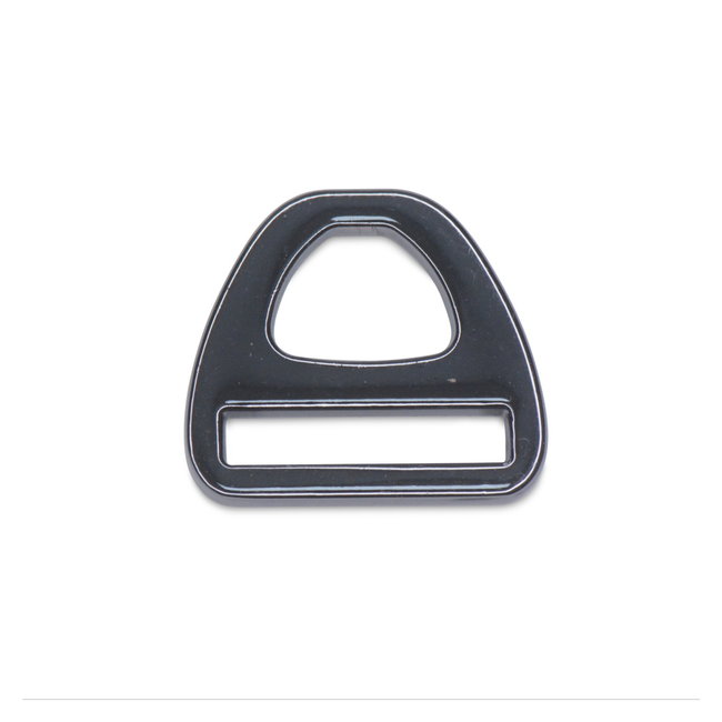 D-ring Triangel Zwart nikkel 25mm (2 stuks)