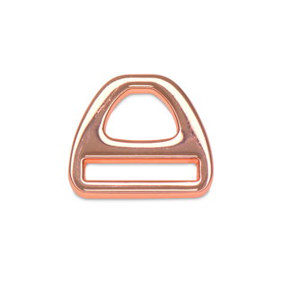 Clearance D-Ring Triangle Rose gold 25mm (2 pcs)