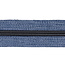 Nylon Zipper-by-the-yard Denim look Blue with Black