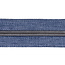 Clearance Nylon Zipper-by-the-yard Denim look Blue with Black nickel