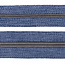 Clearance Spiraalrits-op-rol Denim look blauw met Zwart nikkel