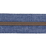 Zipper zoo Clearance Zipper-by-the-yard Denim look Blue with Anti-brass - per meter