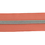 Nylon Zipper-by-the-yard Coral with Silver #5