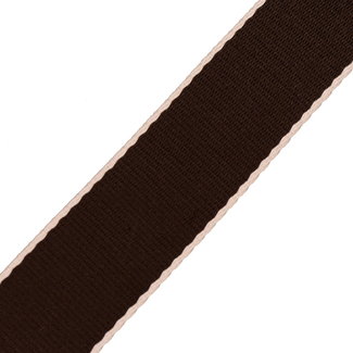 Clearance Webbing Edgy Dark brown 38mm - per meter