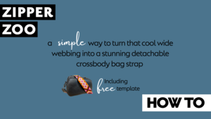 A simple way to make a stunning crossbody bag strap