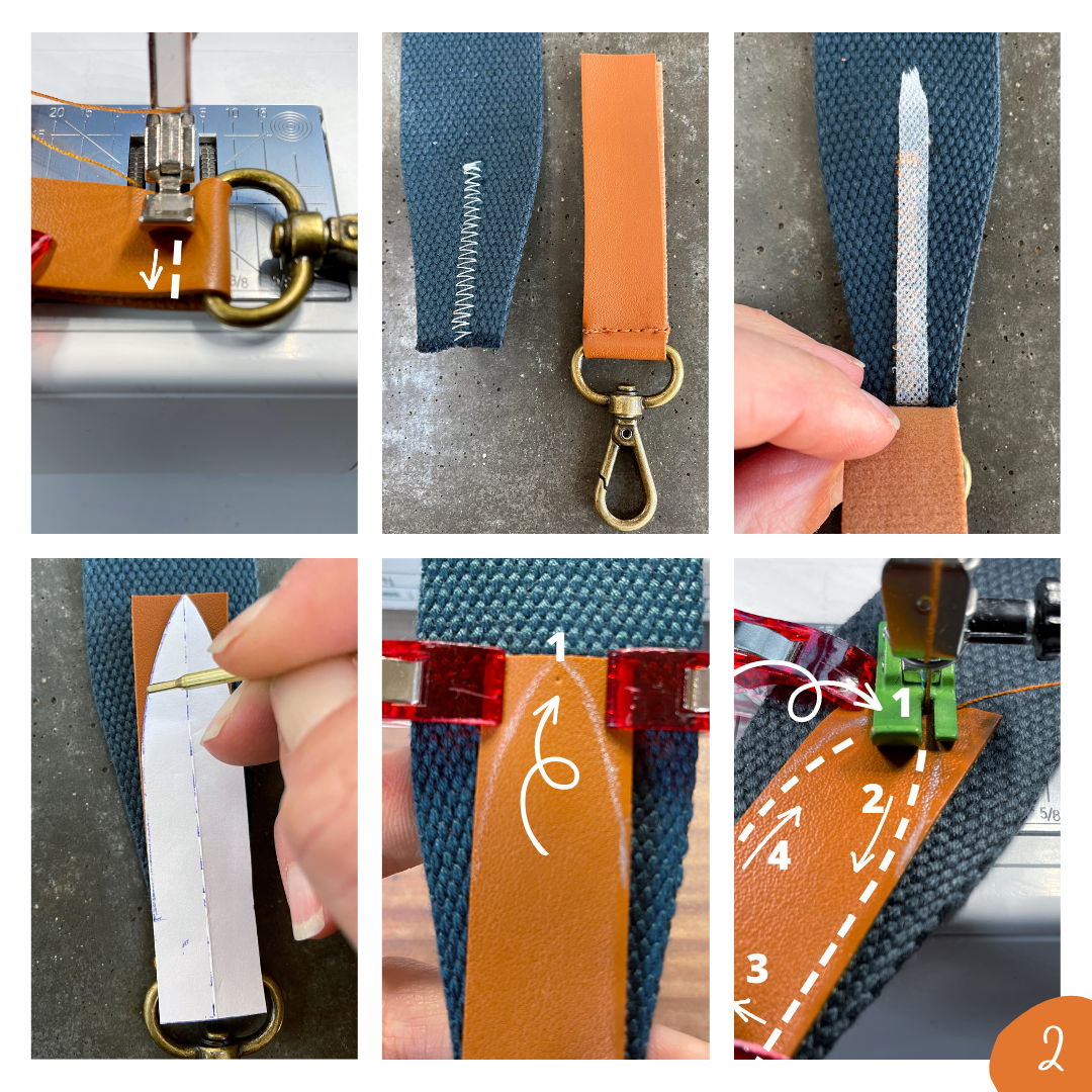 How To Make a Leather and Webbing Bag Strap 
