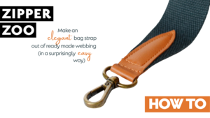 Another easy way to finish your bag strap