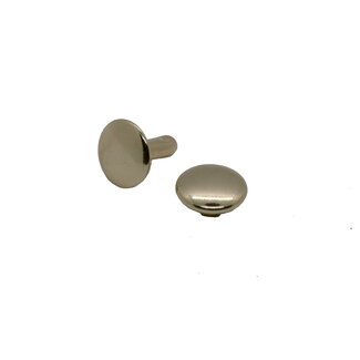 Clearance Double cap rivets, Light gold (50pcs)